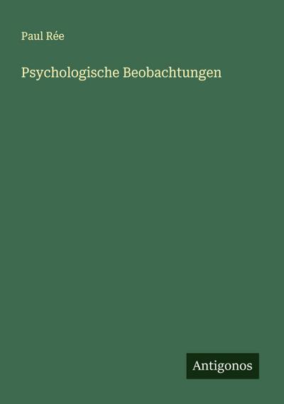 Psychologische Beobachtungen