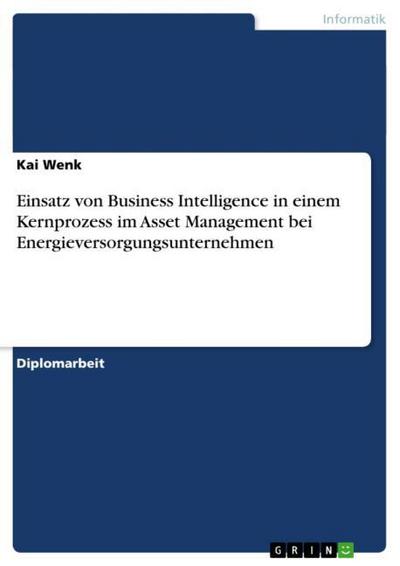 Einsatz von Business Intelligence in einem Kernprozess im Asset Management bei Energieversorgungsunternehmen - Kai Wenk