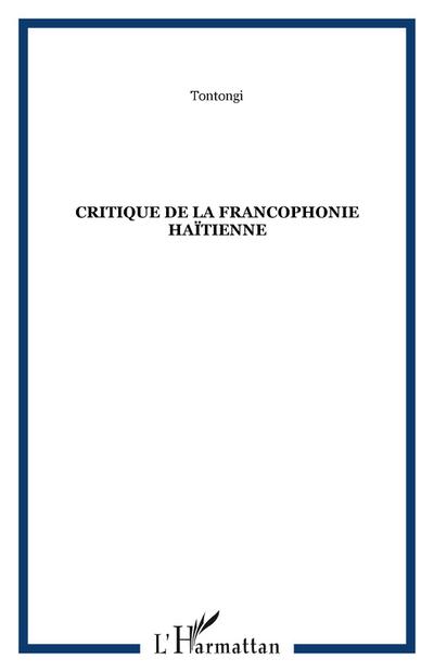 Critique de la francophonie haïtienne