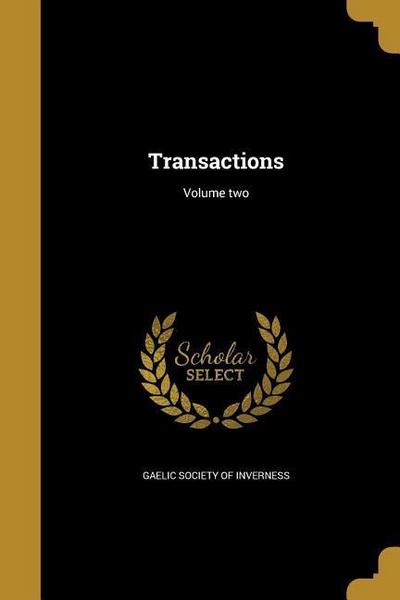 Transactions; Volume two