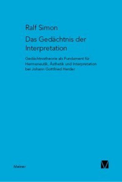 Gedächtnis der Interpretation