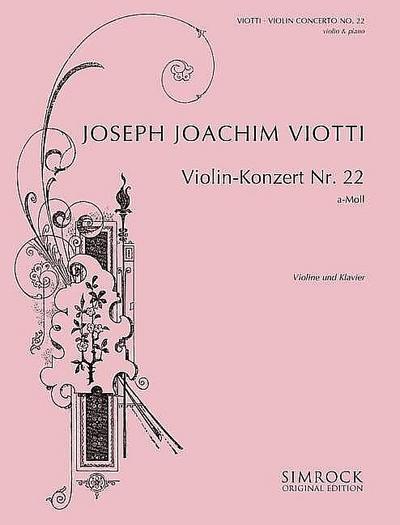 Konzert a-Moll Nr.22für Violine und Orchester