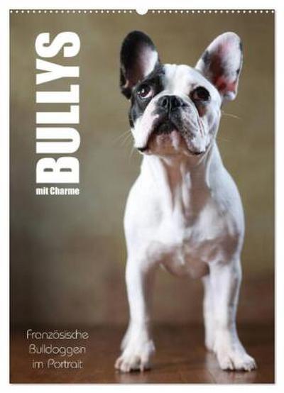 Bullys mit Charme - Französische Bulldoggen im Portrait (Wandkalender 2026 DIN A2 hoch), CALVENDO Monatskalender