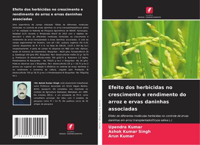 Efeito dos herbicidas no crescimento e rendimento do arroz e ervas daninhas associadas