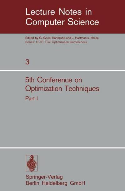 Fifth Conference on Optimization Techniques.Rome 1973