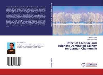 Effect of Chloride and Sulphate Dominated Salinity on German Chamomile