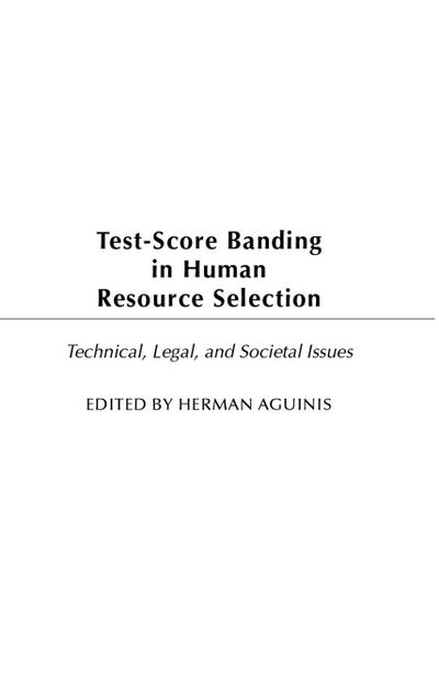 Test-Score Banding in Human Resource Selection