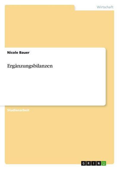 Ergänzungsbilanzen