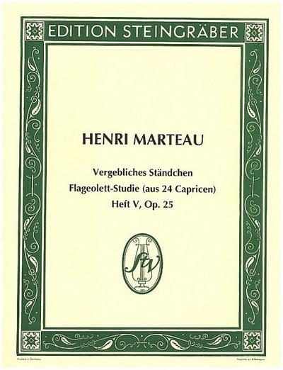 Vergebliches Ständchen op.25/17für Violine und Klavier