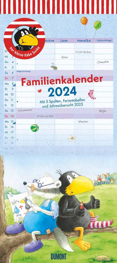 Familienkal. 2024 Der kleine Rabe Socke