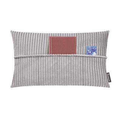 Bookiepad Taschenkissen mit Füllung Cozy Shara - grau 40x60