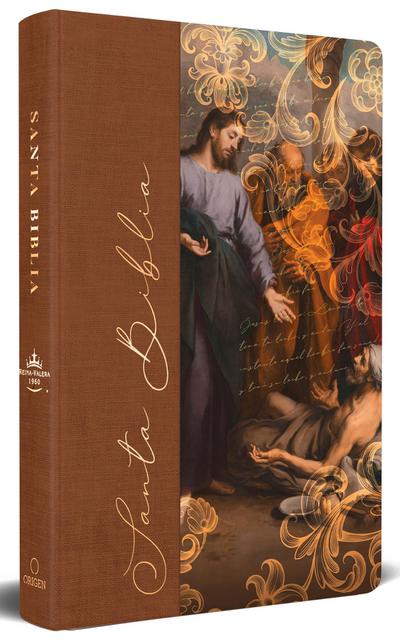 Biblia Rvr 1960 Letra Grande, Tamaño Manual, Tapa Dura de Tela Jesús Sana / Spanish Bible Rvr 1960 Handy Size Large Print Hardcover Cloth Jesus Heals