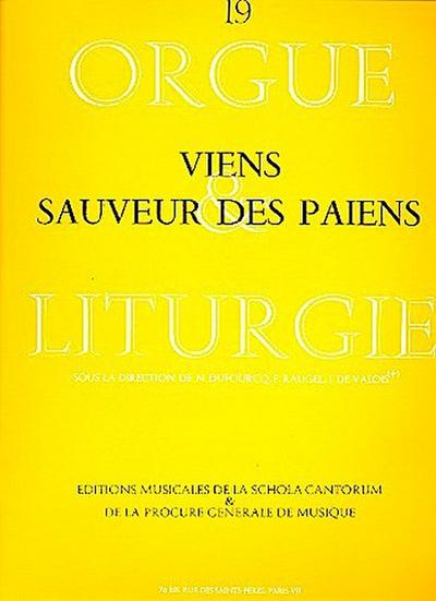 Viens Sauveur des PaÏenspour orgue