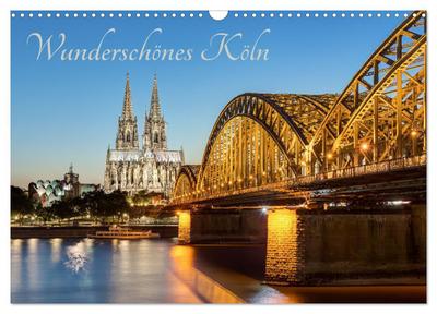 Wunderschönes Köln (Wandkalender 2025 DIN A3 quer), CALVENDO Monatskalender