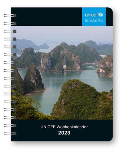 UNICEF Wochenkalender 2023 - Buchkalender - Taschenkalender  - Wohltätigkeitskalender - 16,5x21,6