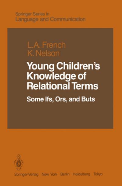 Young Children’s Knowledge of Relational Terms