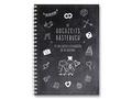 familiawedding black-Doodle- Design XXL Gästebuch 