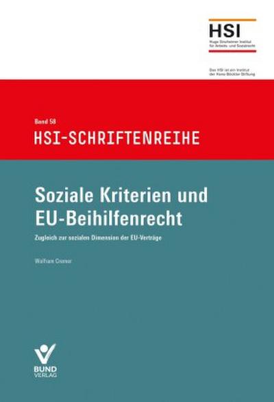 Soziale Kriterien und EU-Beihilfenrecht