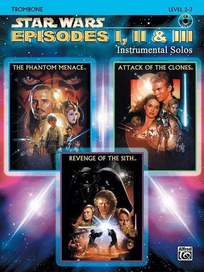 Star Wars: Episodes I, II & III, w. Audio-CD, for Trombone