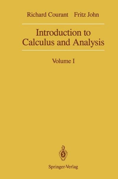 Introduction to Calculus and Analysis