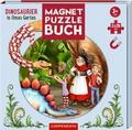 Magnet-Puzzlebuch: Dinosaurier in Omas Garten
