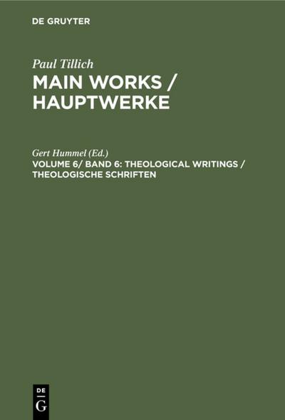 Theological Writings / Theologische Schriften