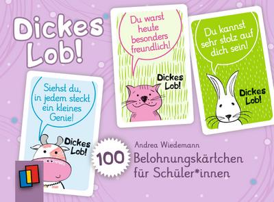 Dickes Lob! 100 Belohnungskärtchen für Schüler