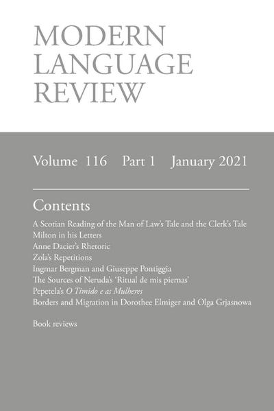 Modern Language Review (116