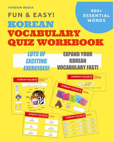 Fun and Easy! Korean Vocabulary Quiz Workbook