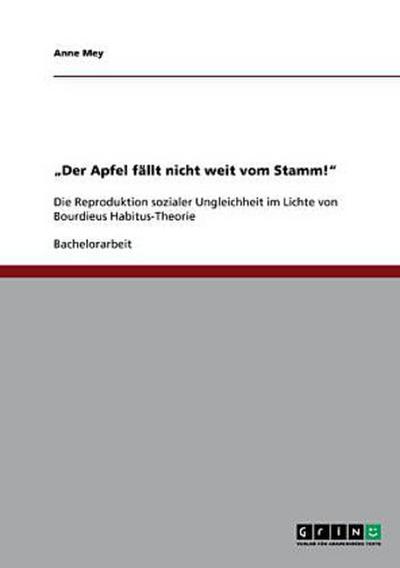 "Der Apfel fällt nicht weit vom Stamm!"