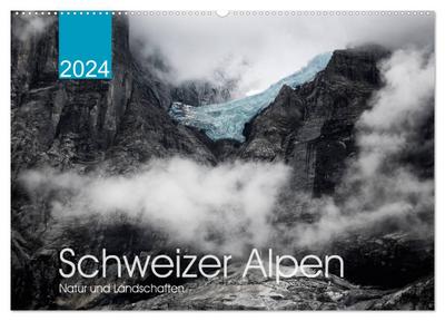 Schweizer Alpen. Natur und Landschaften (Wandkalender 2024 DIN A2 quer), CALVENDO Monatskalender
