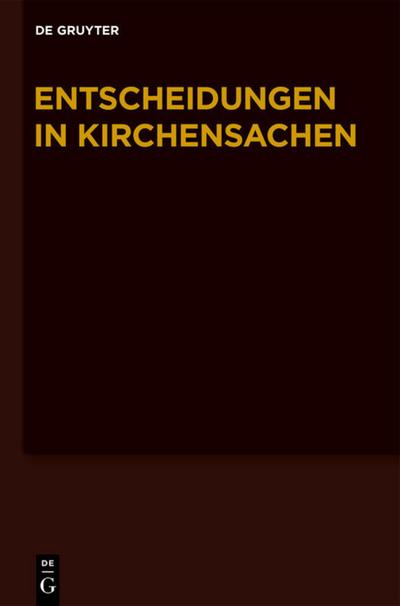 Entscheidungen in Kirchensachen 57