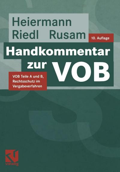 Handkommentar zur VOB