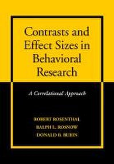 Contrasts and Effect Sizes in Behavioral Research