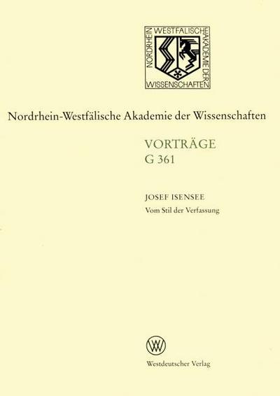 Vom Stil der Verfassung
