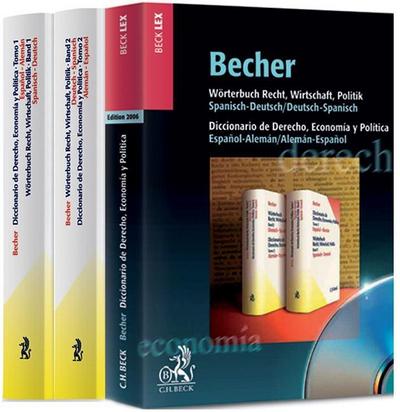 Wörterbuch Recht, Wirtschaft und Politik, Spanisch-Deutsch/Deutsch-Spanisch. Diccionario de Derecho, Economía y Política, Espanol-Alemán/Alemán-Espanol, 2 Bde. m. CD-ROM