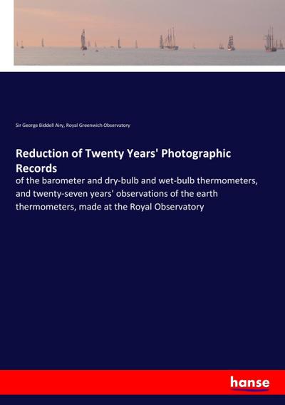 Reduction of Twenty Years’ Photographic Records