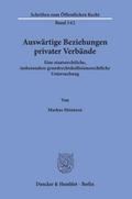 Auswärtige Beziehungen privater Verbände.