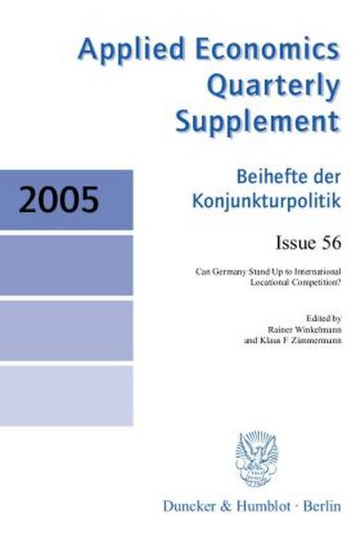 Can Germany Stand Up to International Locational Competition?