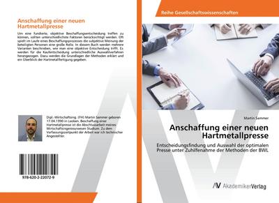Anschaffung einer neuen Hartmetallpresse