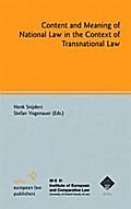 Content and Meaning of National Law in the Context of Transnational Law