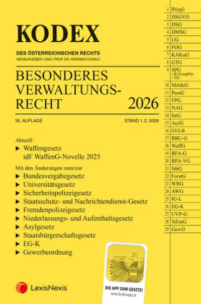 KODEX Besonderes Verwaltungsrecht 2026