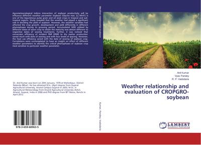 Weather relationship and evaluation of CROPGRO-soybean