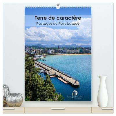 Terre de caractère - Paysages du Pays basque  (Calendrier mural 2026 DIN A2 horizontal) calendrier de bureau