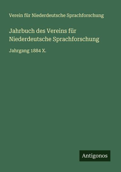 Jahrbuch des Vereins für Niederdeutsche Sprachforschung
