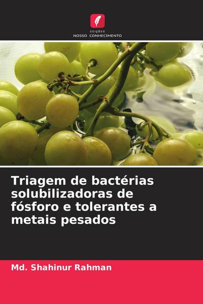 Triagem de bactérias solubilizadoras de fósforo e tolerantes a metais pesados