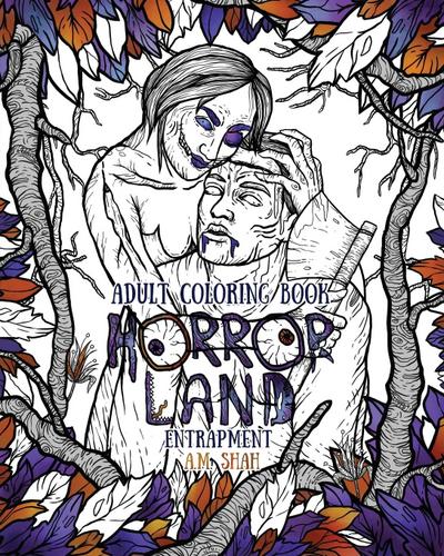 Adult Coloring Book Horror Land