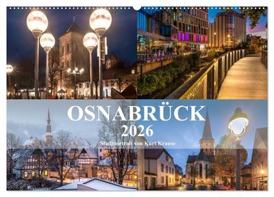 Stadtportrait Osnabrück (Wandkalender 2026 DIN A2 quer), CALVENDO Monatskalender