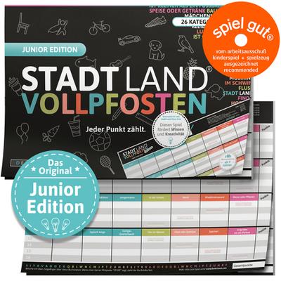 STADT LAND VOLLPFOSTEN® - JUNIOR EDITION - Für Kinder und Jugendliche