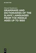 Grammars and Dictionaries of the Slavic Languages 